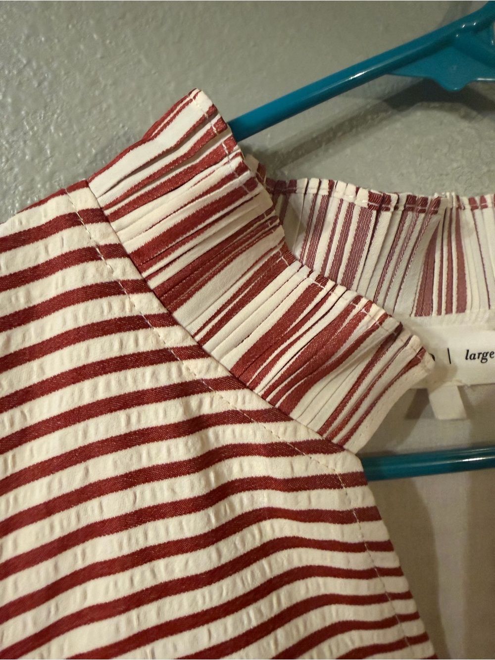 Entro Striped V-Neck Swing Dress - Picture 3 of 6